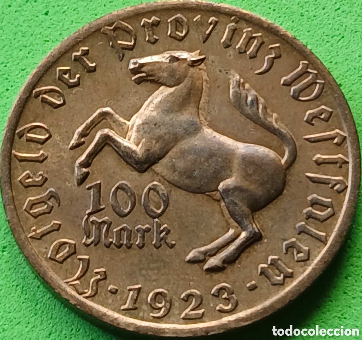 Monedas antiguas de Europa: Alemania, Provincia de Westfalia 100 marcos 1923 WF#645.5