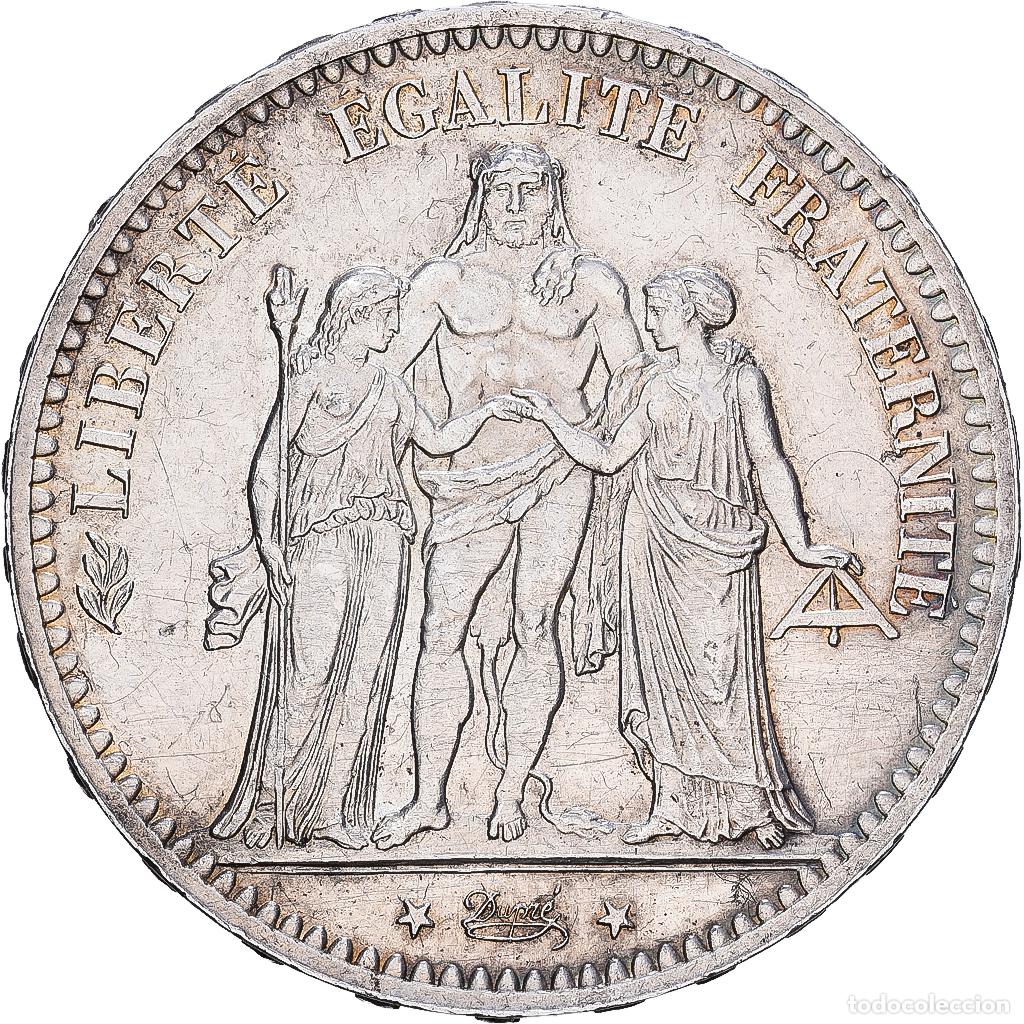 Monedas antiguas de Europa: [#1118004] Moneda, Francia, Hercule, 5 Francs, 1877, Paris, EBC, Plata, KM:820.1