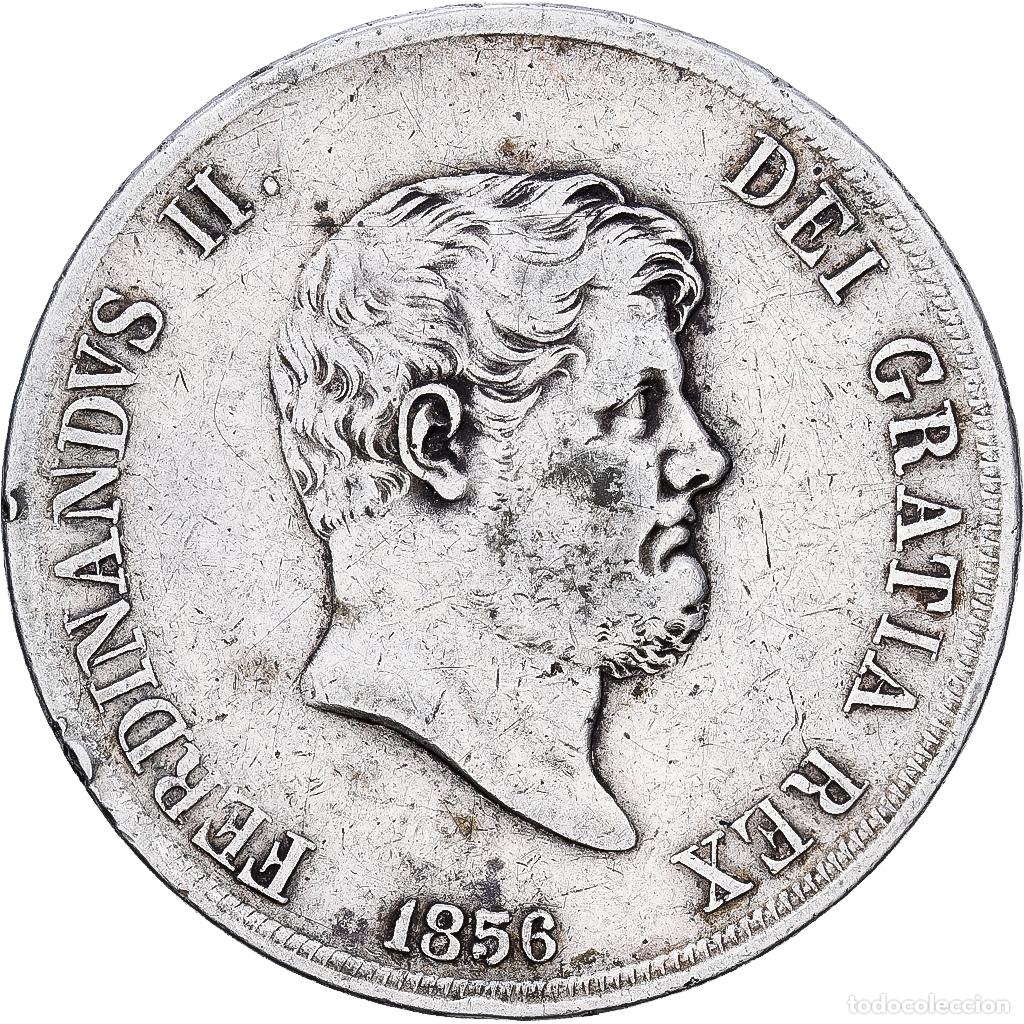 Monedas antiguas de Europa: [#1117930] Estados italianos, NAPLES, Ferdinando II, 120 Grana, 1856, Plata, BC+, KM:370