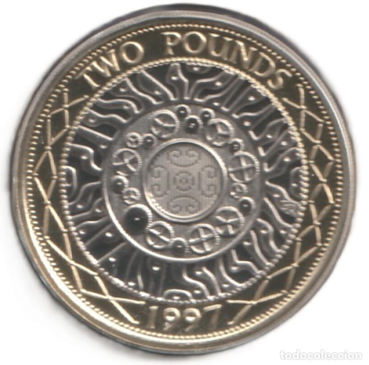 Monedas antiguas de Europa: Inglaterra cartera oficial 2 pounds 2022 Bimet&aacute;lica, 12g, &oslash; 28.4mm UC# 1429