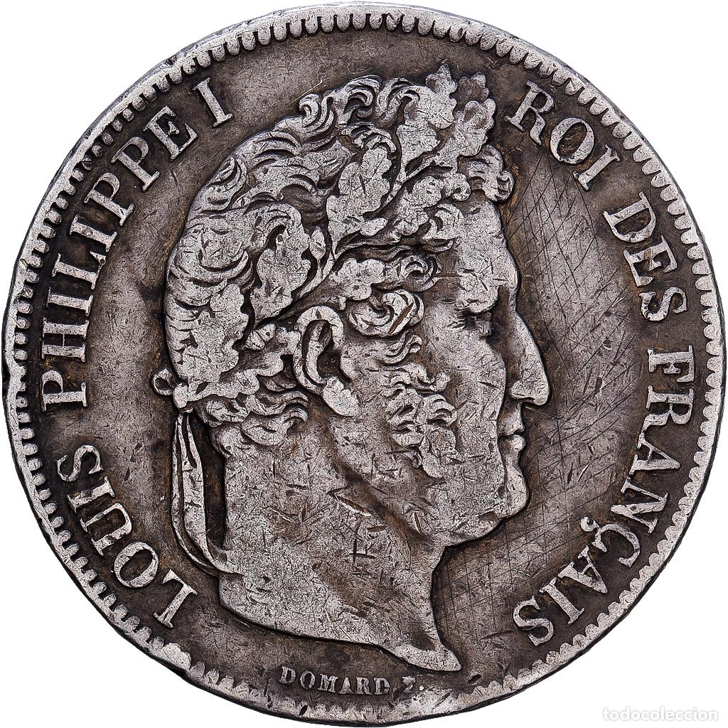 Monedas antiguas de Europa: [#1117893] Moneda, Francia, Louis-Philippe, 5 Francs, 1841, Bordeaux, BC+, Plata, KM:749.7