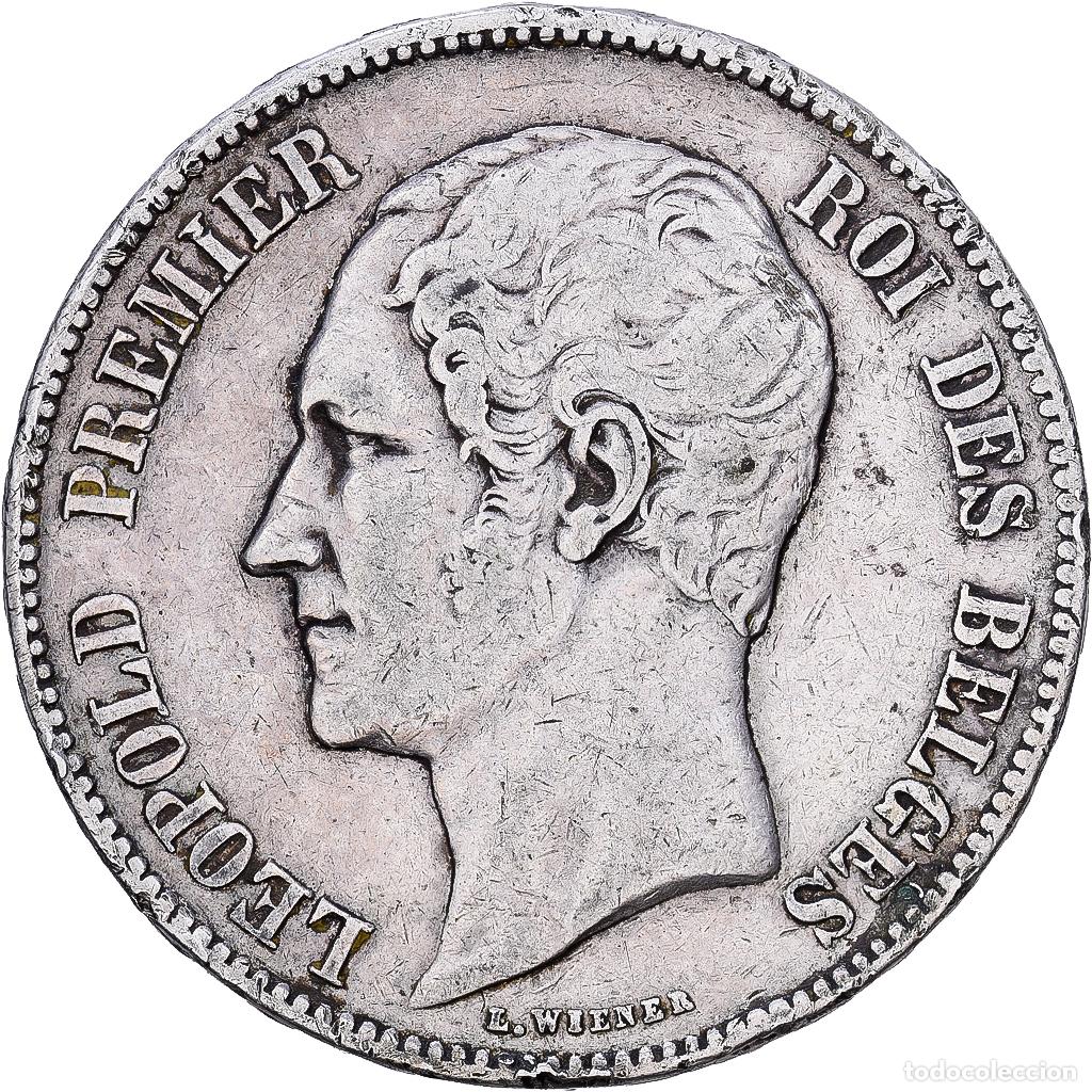 Monedas antiguas de Europa: [#1117935] Moneda, B&eacute;lgica, Leopold I, 5 Francs, 5 Frank, 1851, Brussels, BC+, Plata
