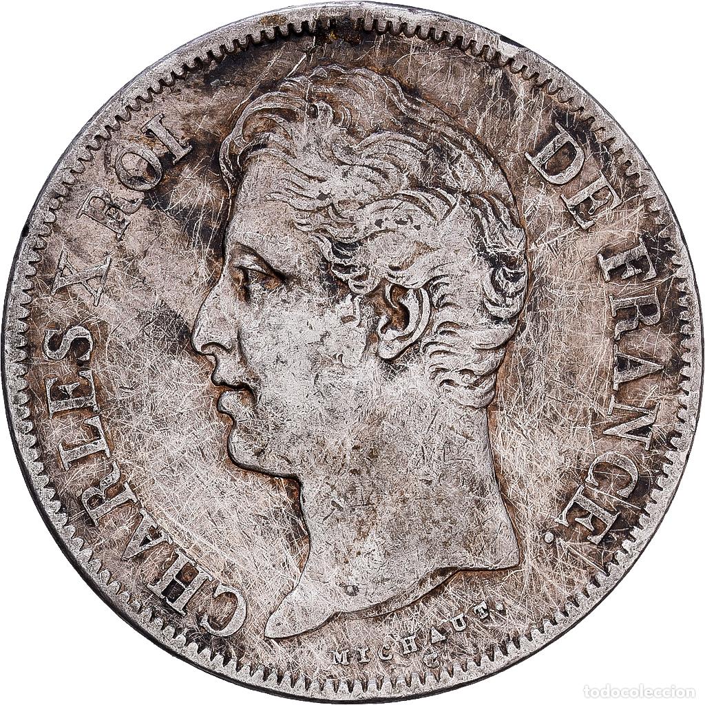 Monedas antiguas de Europa: [#1117999] Francia, Louis-Philippe, 5 Francs, 1827, Paris, Plata, BC+, Gadoury:644