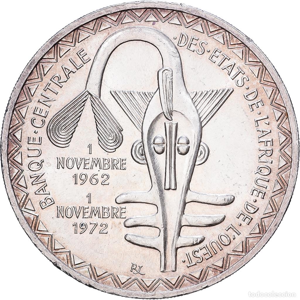 Monedas antiguas de Europa: [#1118026] Estados del &Aacute;frica Occidental, 500 Francs, 1972, Plata, EBC, KM:7