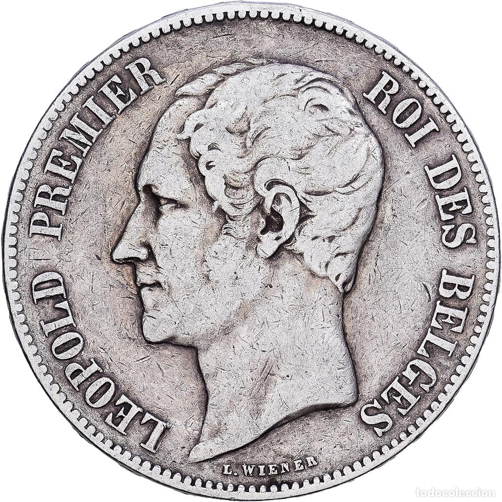 Monedas antiguas de Europa: [#1118076] B&eacute;lgica, Leopold I, 5 Francs, 5 Frank, 1850, Brussels, Plata, MBC, KM:17