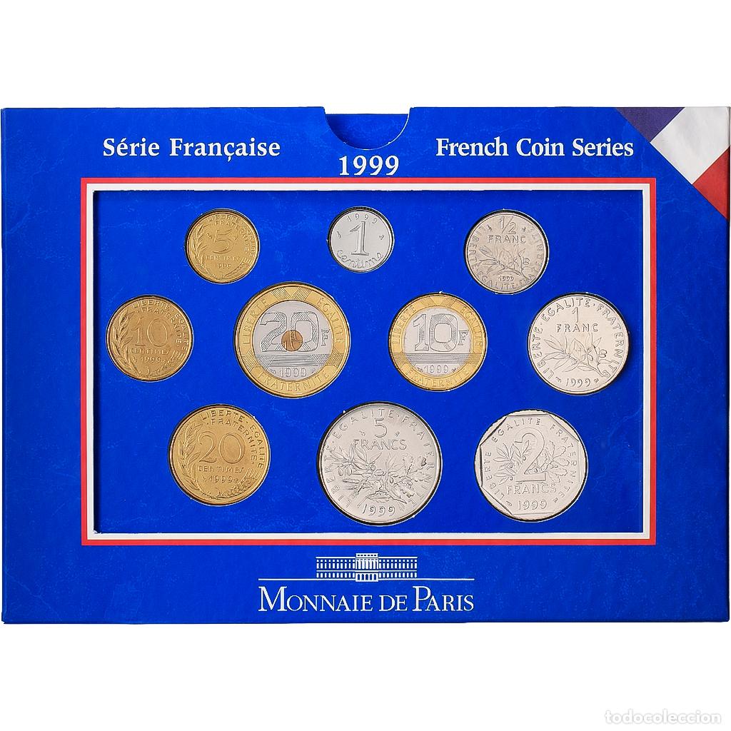 Monedas antiguas de Europa: [#1546285] Francia, Coffret 1 c. &agrave; 20 frs., 1999, MDP, Sin informaci&oacute;n, FDC