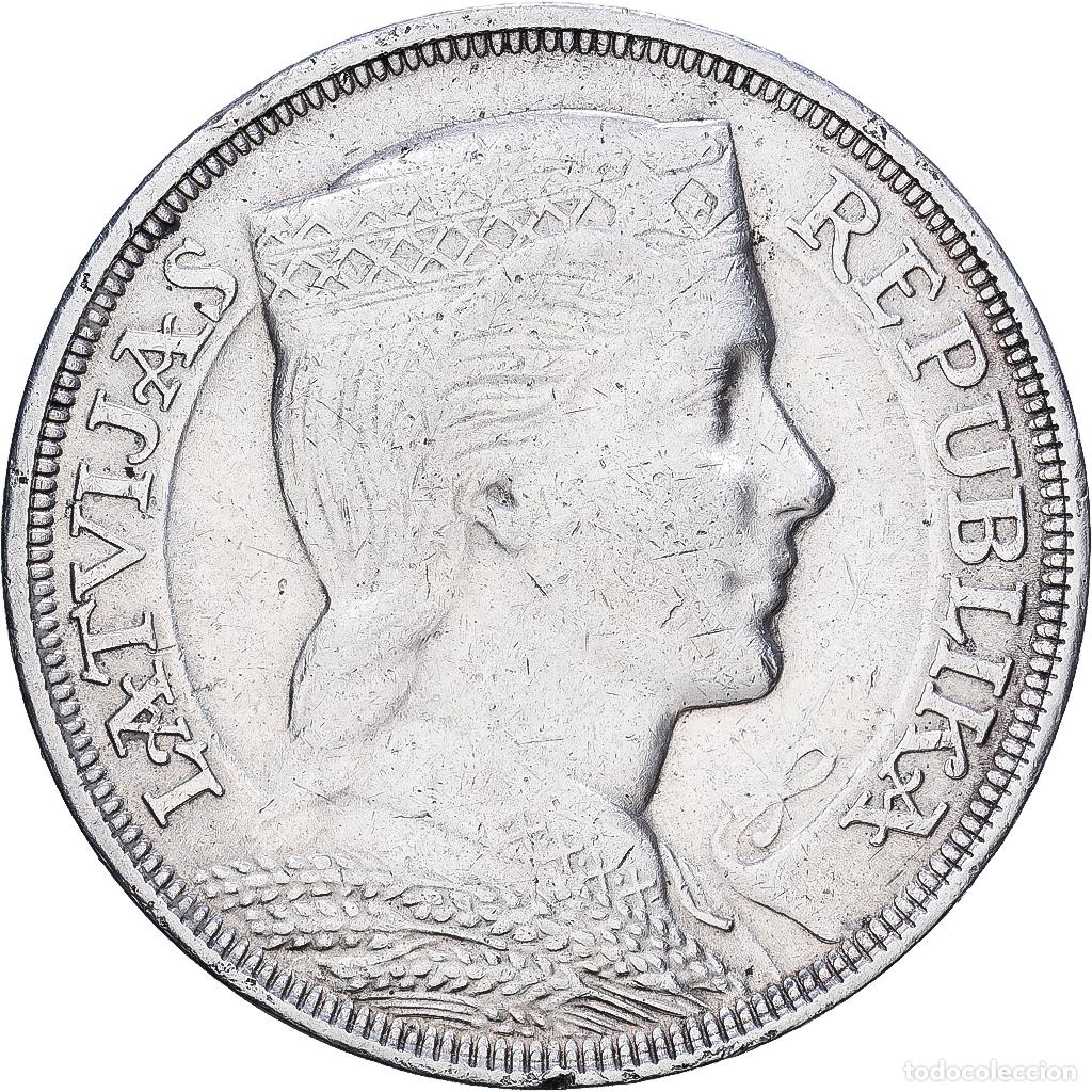 Monedas antiguas de Europa: [#1118029] Letonia, 5 Lati, 1931, Plata, MBC, KM:9