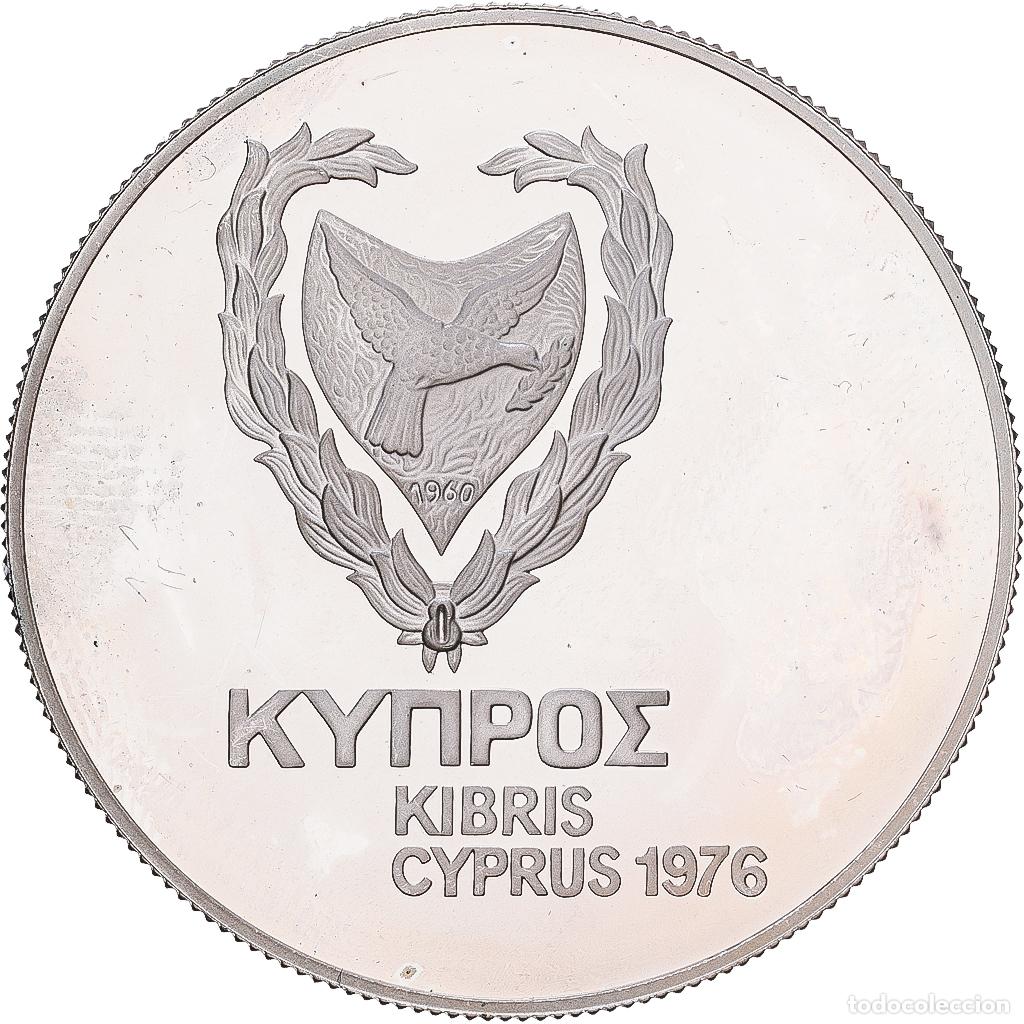 Monedas antiguas de Europa: [#1546204] Chipre, 1 Pound, Refugees 1974, 1976, Plata, EBC, KM:46a
