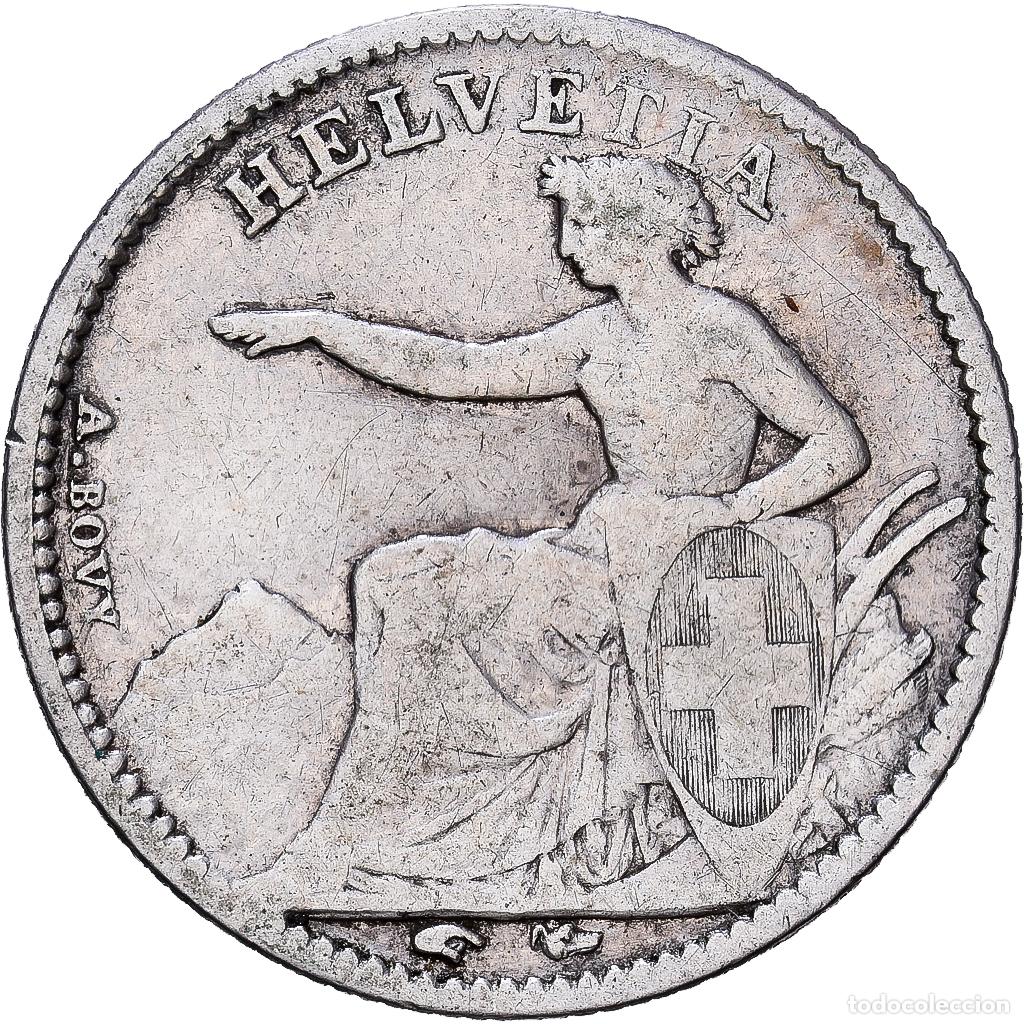 Monedas antiguas de Europa: [#1117917] Suiza, 1/2 Franc, 1850, Bern, Plata, MBC, KM:8