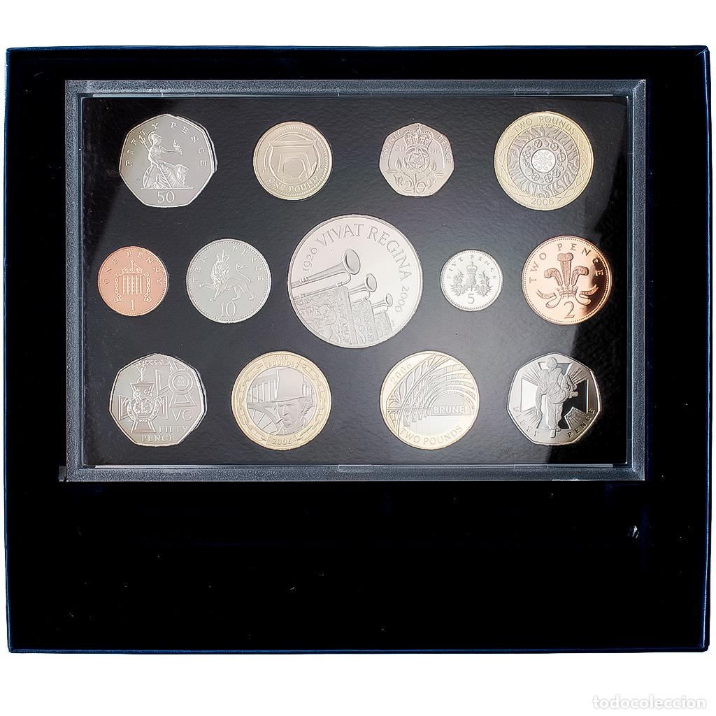Monedas antiguas de Europa: [#1546119] Gran Breta&ntilde;a, Elizabeth II, Proof Set, 80th Birthday, 2006, British Royal Mint