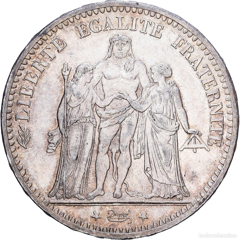 Monedas antiguas de Europa: [#1203113] Francia, 5 Francs, Hercule, 1874, Paris, Plata, EBC, KM:820.1