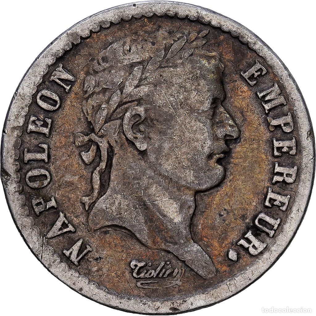 Monedas antiguas de Europa: [#1117919] Francia, Napoleon I, Demi Franc, 1812, Paris, Plata, BC+, Gadoury:399