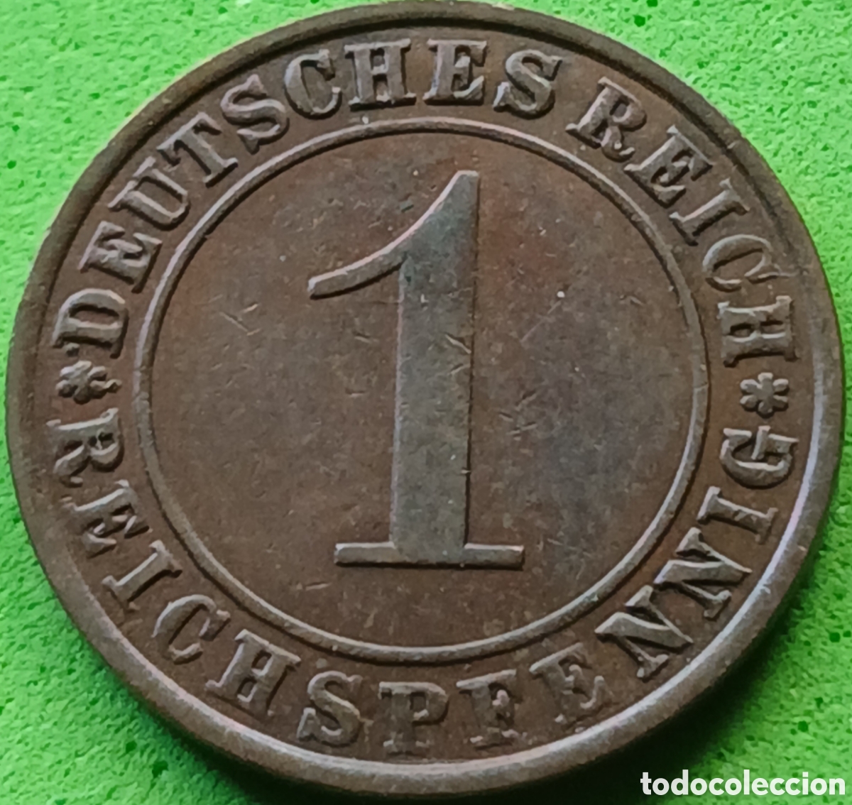Monedas antiguas de Europa: Alemania Rep&uacute;blica de Weimar 1 reichspfennig 1924 A km#37