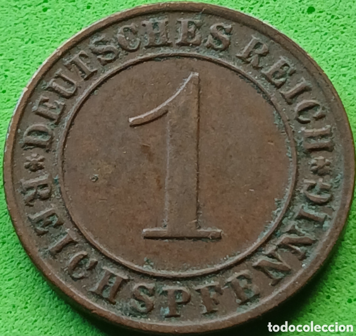 Monedas antiguas de Europa: Alemania Rep&uacute;blica de Weimar 1 reichspfennig 1925 E km#37