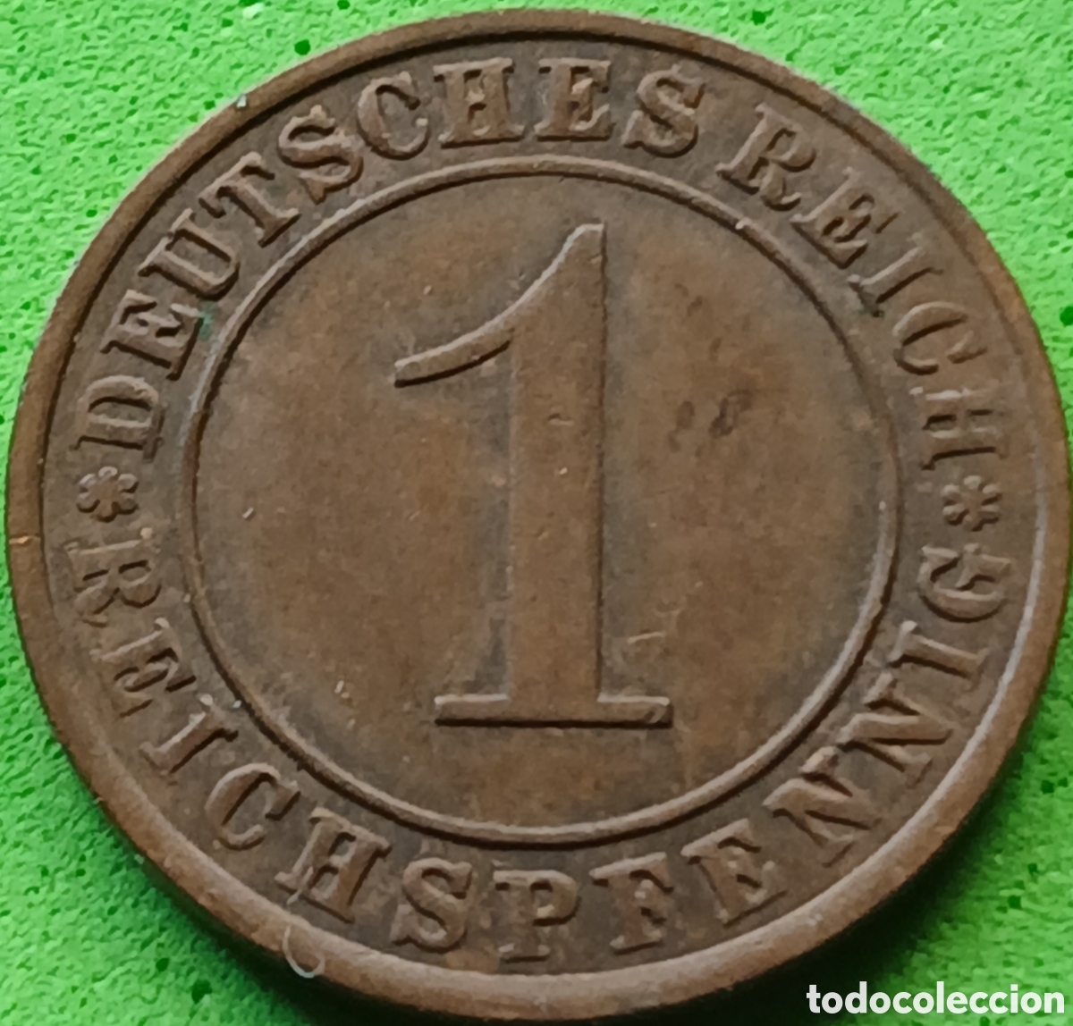 Monedas antiguas de Europa: Alemania Rep&uacute;blica de Weimar 1 reichspfennig 1925 A km#37