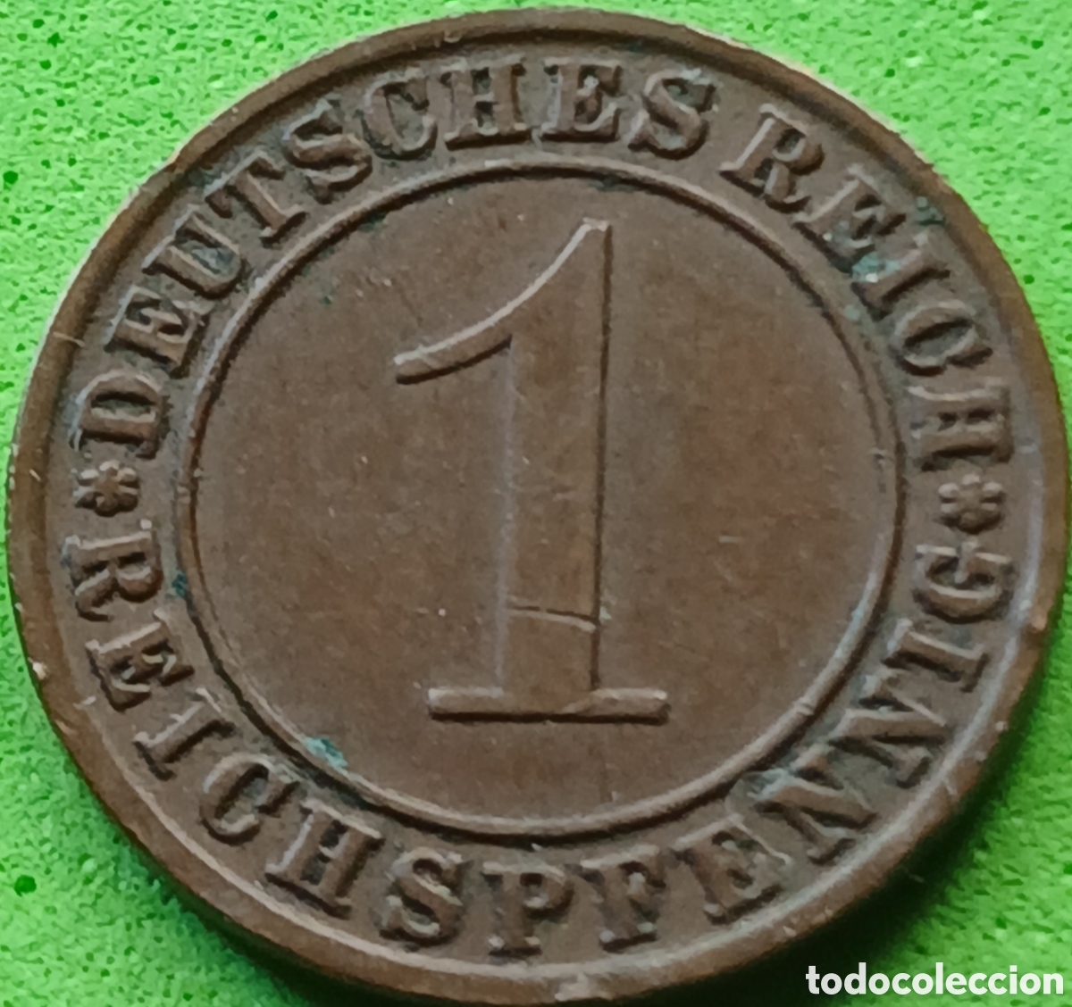 Monedas antiguas de Europa: Alemania Rep&uacute;blica de Weimar 1 reichspfennig 1933 A km#37