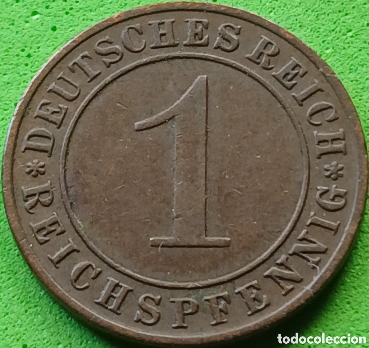 Monedas antiguas de Europa: Alemania Rep&uacute;blica de Weimar 1 reichspfennig 1934 D km#37