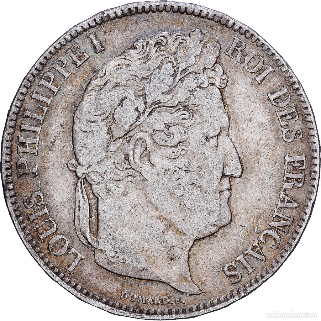 Monedas antiguas de Europa: [#1203111] Francia, 5 Francs, Louis-Philippe, 1834, La Rochelle, Plata, BC+, KM:749.5