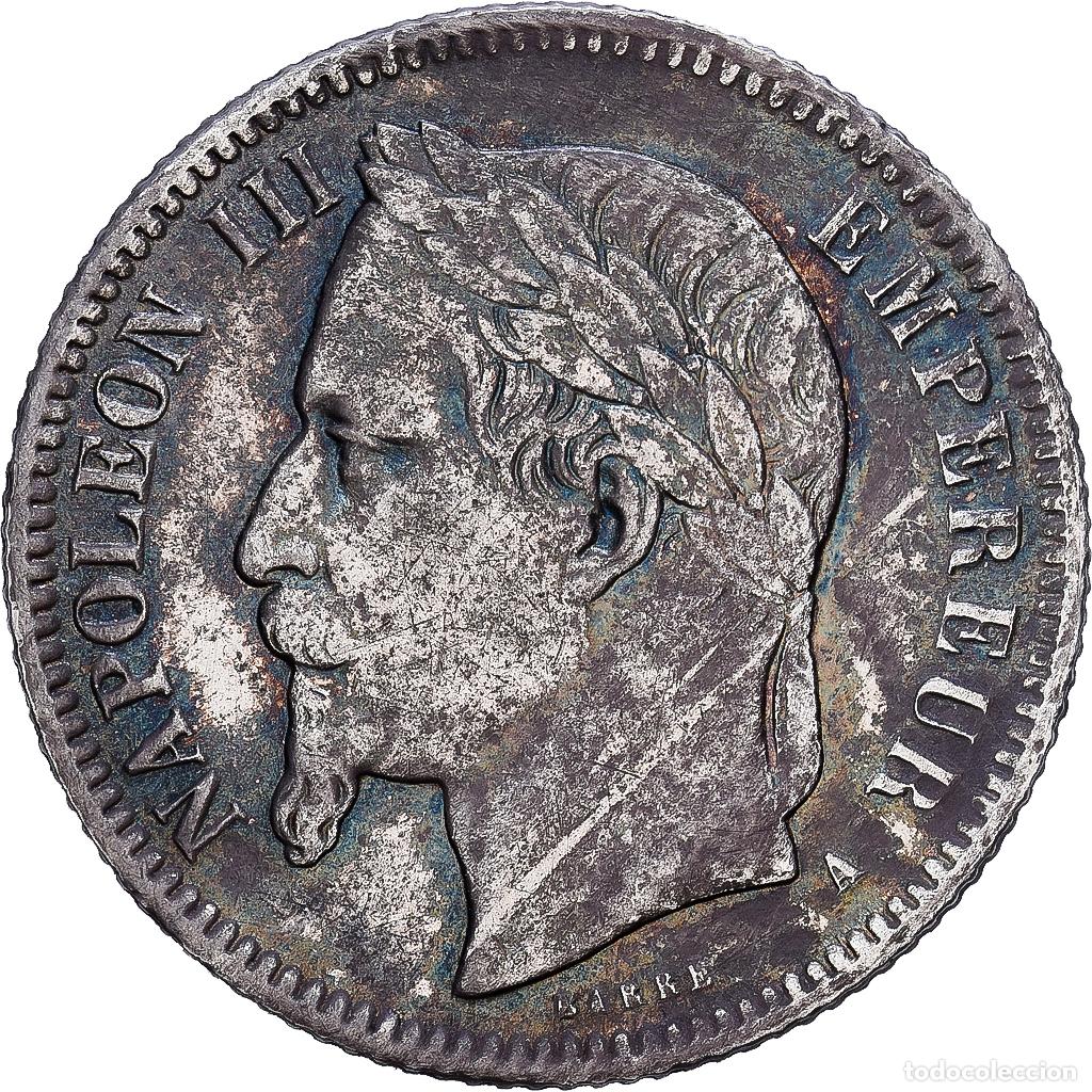 Monedas antiguas de Europa: [#1118011] Moneda, Francia, 1 Franc, 1866, Paris, BC+, Plata, KM:806.1, Gadoury:463