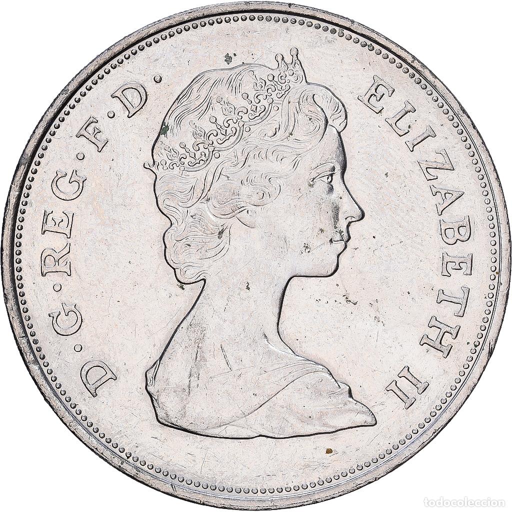 Monedas antiguas de Europa: [#1540130] Gran Breta&ntilde;a, Elizabeth II, 25 New Pence, 1980, Cobre - n&iacute;quel, MBC, KM:921