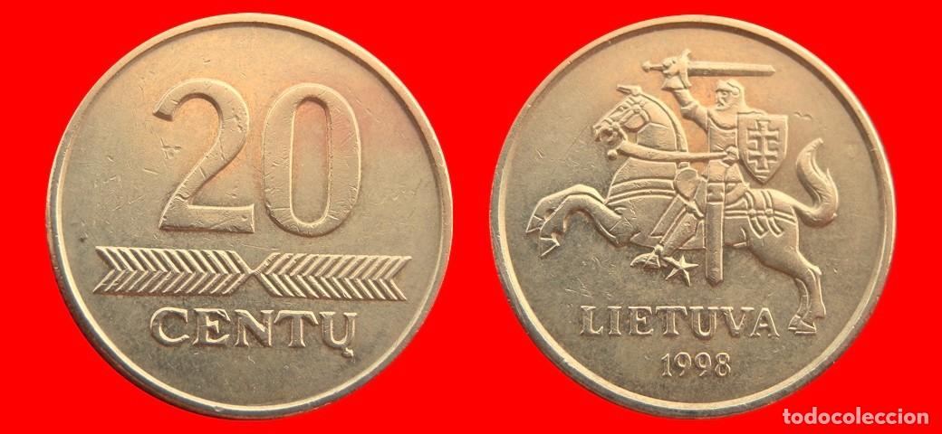Monedas antiguas de Europa: 20 CENTU CENTIMOS 1998 LITUANIA-153914