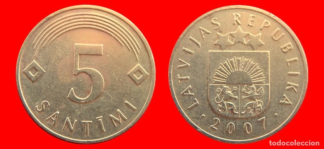 Monedas antiguas de Europa: 5 SANTIMI 2007 LETONIA-153918
