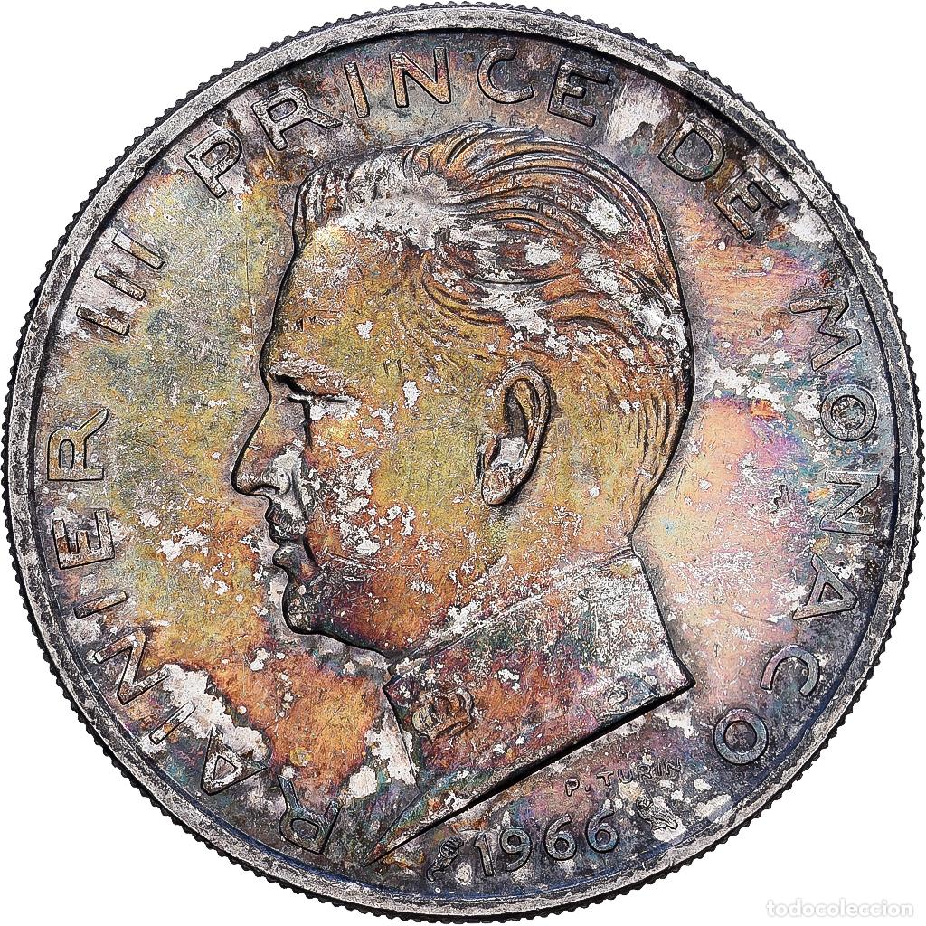 Monedas antiguas de Europa: [#1121749] M&oacute;naco, Rainier III, 5 Francs, 1966, Plata, EBC, KM:141