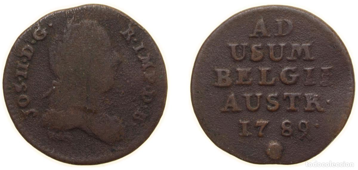 Monedas antiguas de Europa: 1789 angelface 1 Liard / 1 Oord - Joseph II