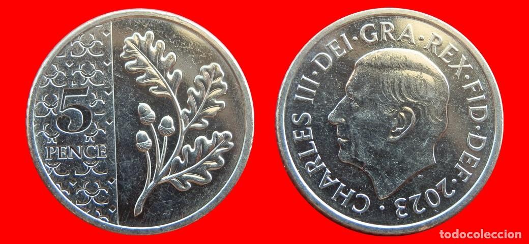 Monedas antiguas de Europa: 5 PENIQUES PENCE 2023 INGLATERRA REINO UNIDO-153944