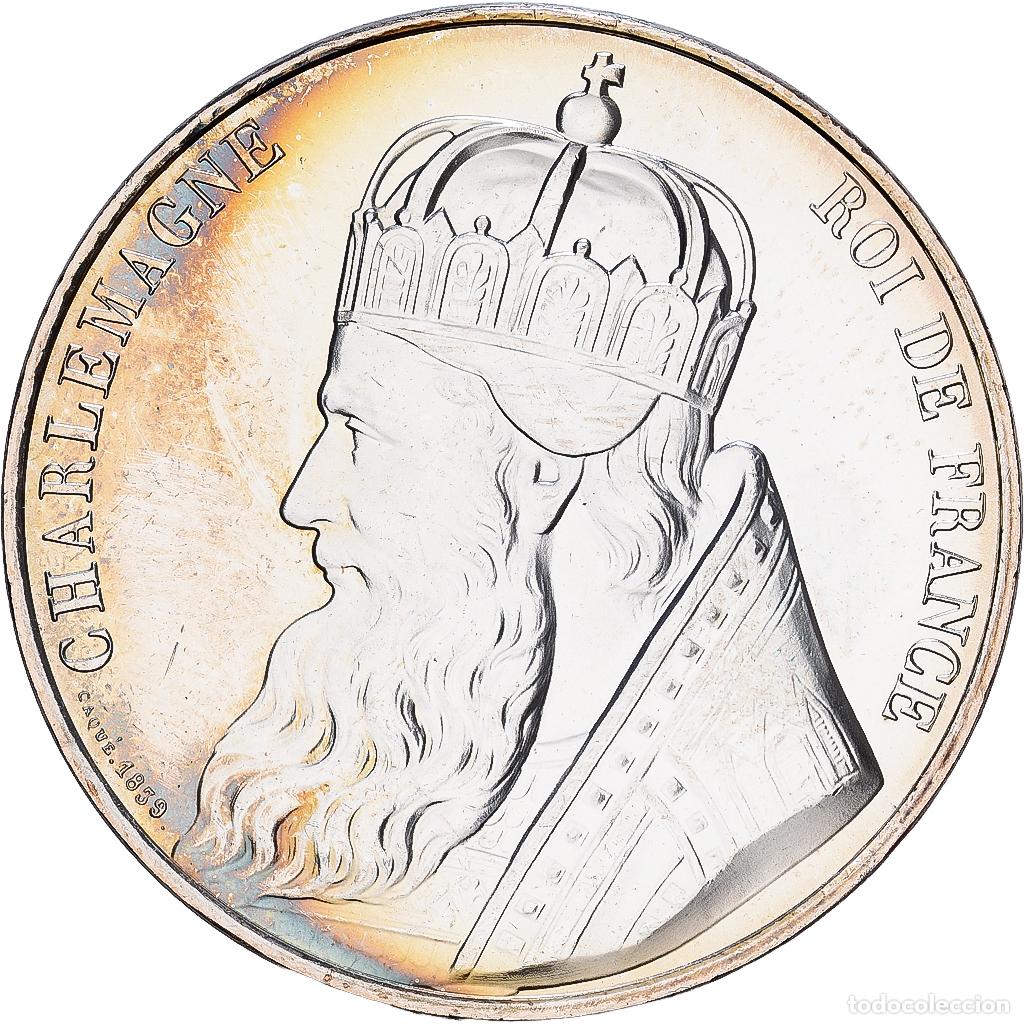Monedas antiguas de Europa: [#1546049] Francia, 10 Euro, Pi&egrave;ce d'Histoire - Charlemagne, 2019, MDP, Plata, SC