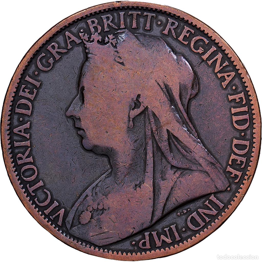 Monedas antiguas de Europa: [#1546077] Gran Breta&ntilde;a, Victoria, 1 Penny, 1896, British Royal Mint, Bronce, BC+, KM:790