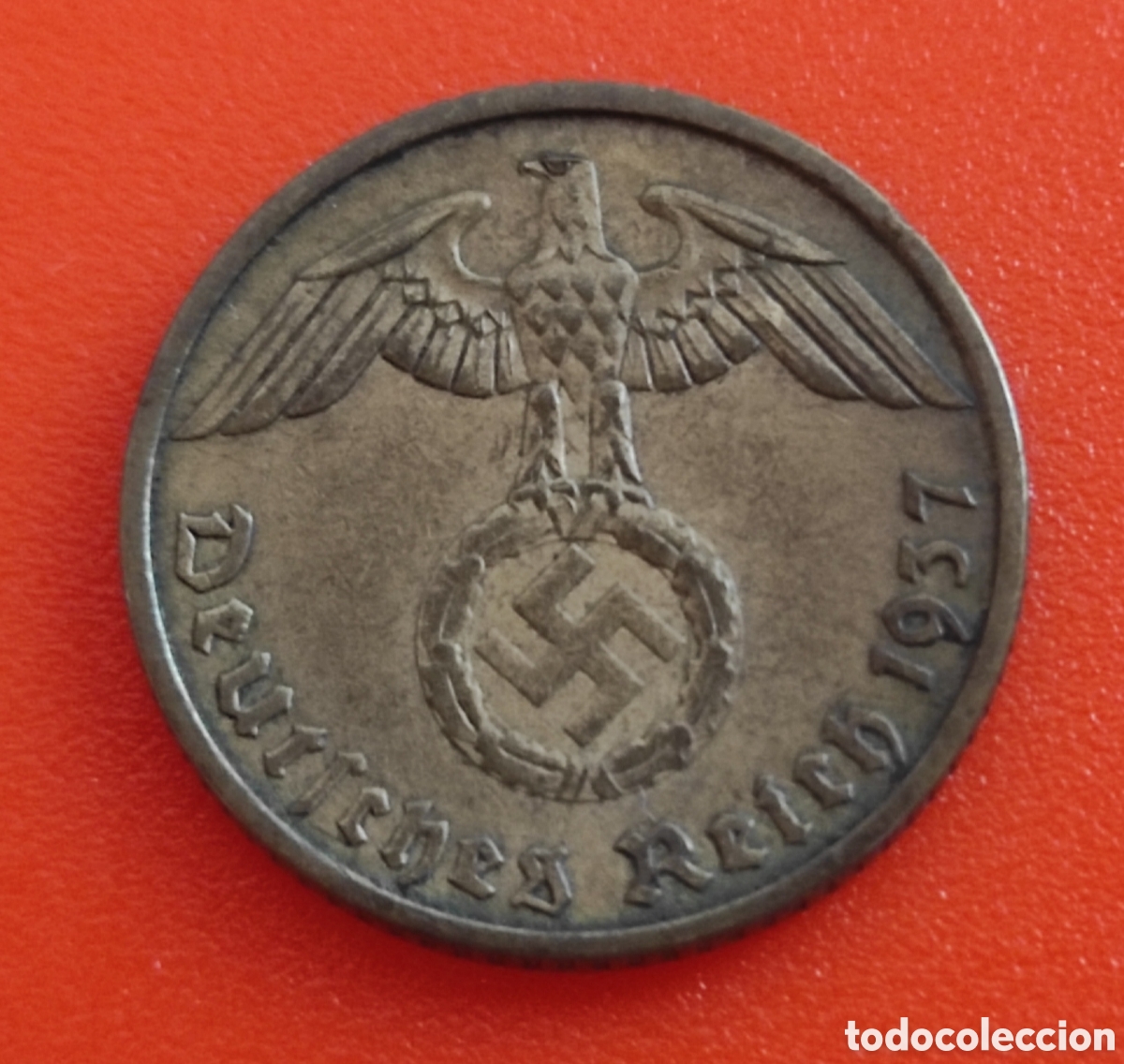 Monedas antiguas de Europa: ALEMANIA 5 PFENNIG 1937 A GOBIERNO NAZI ESV&Aacute;STICA