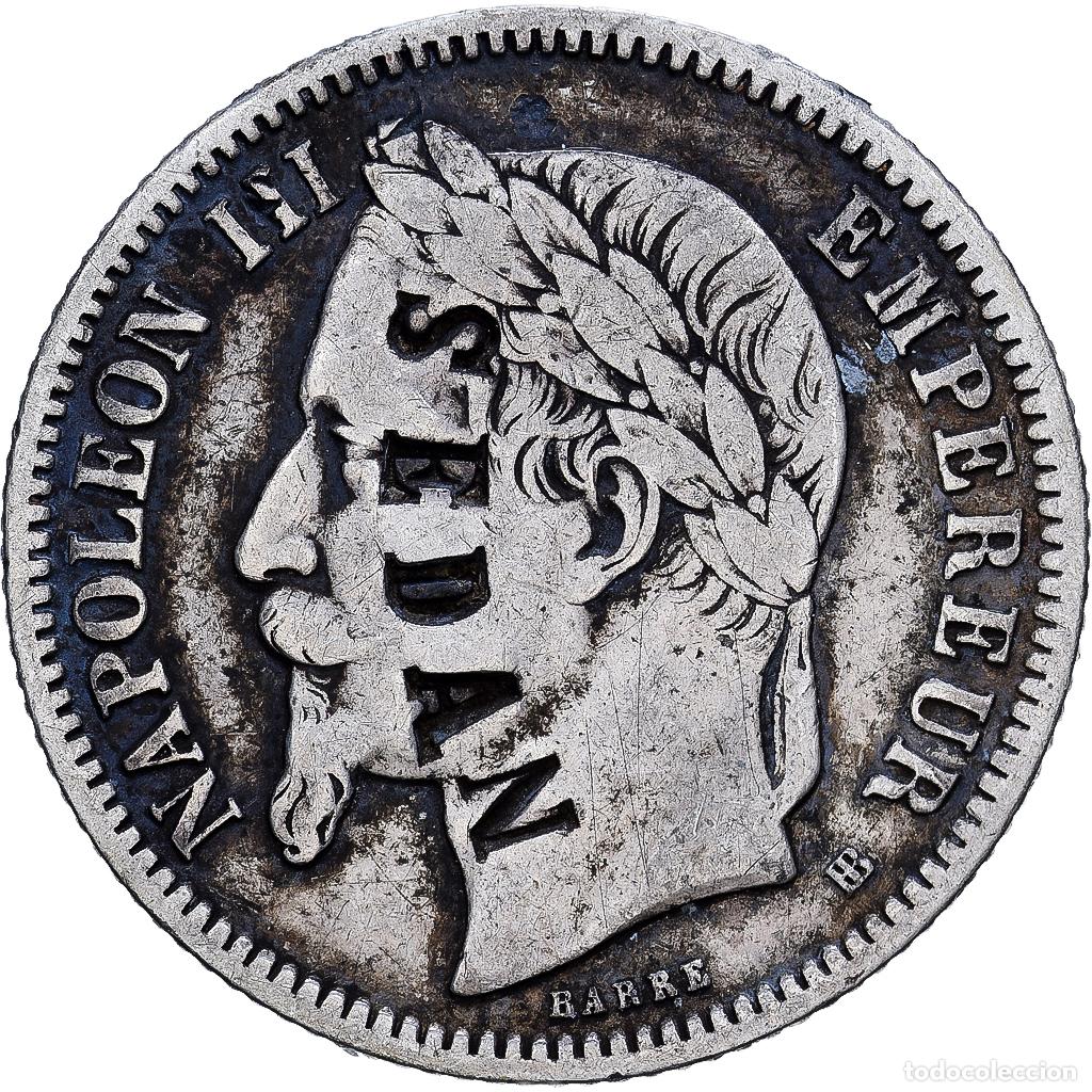 Monedas antiguas de Europa: [#1203124] Francia, Napoleon III, Franc, Napol&eacute;on III, 1867, Strasbourg, Contremarque
