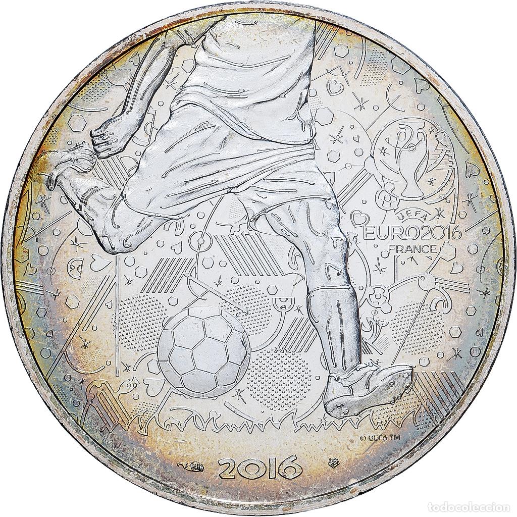 Monedas antiguas de Europa: [#1546067] Francia, 10 Euro, UEFA Euro 2016, 2016, MDP, Vell&oacute;n, SC, Gadoury:C922
