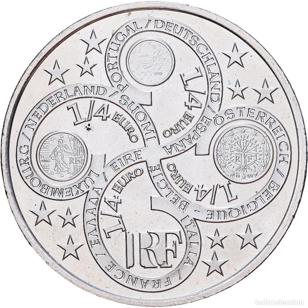 Monedas antiguas de Europa: [#1546068] Francia, 1/4 Euro, Introduction de l'euro, 2003, MDP, Plata, SC, Gadoury:C43