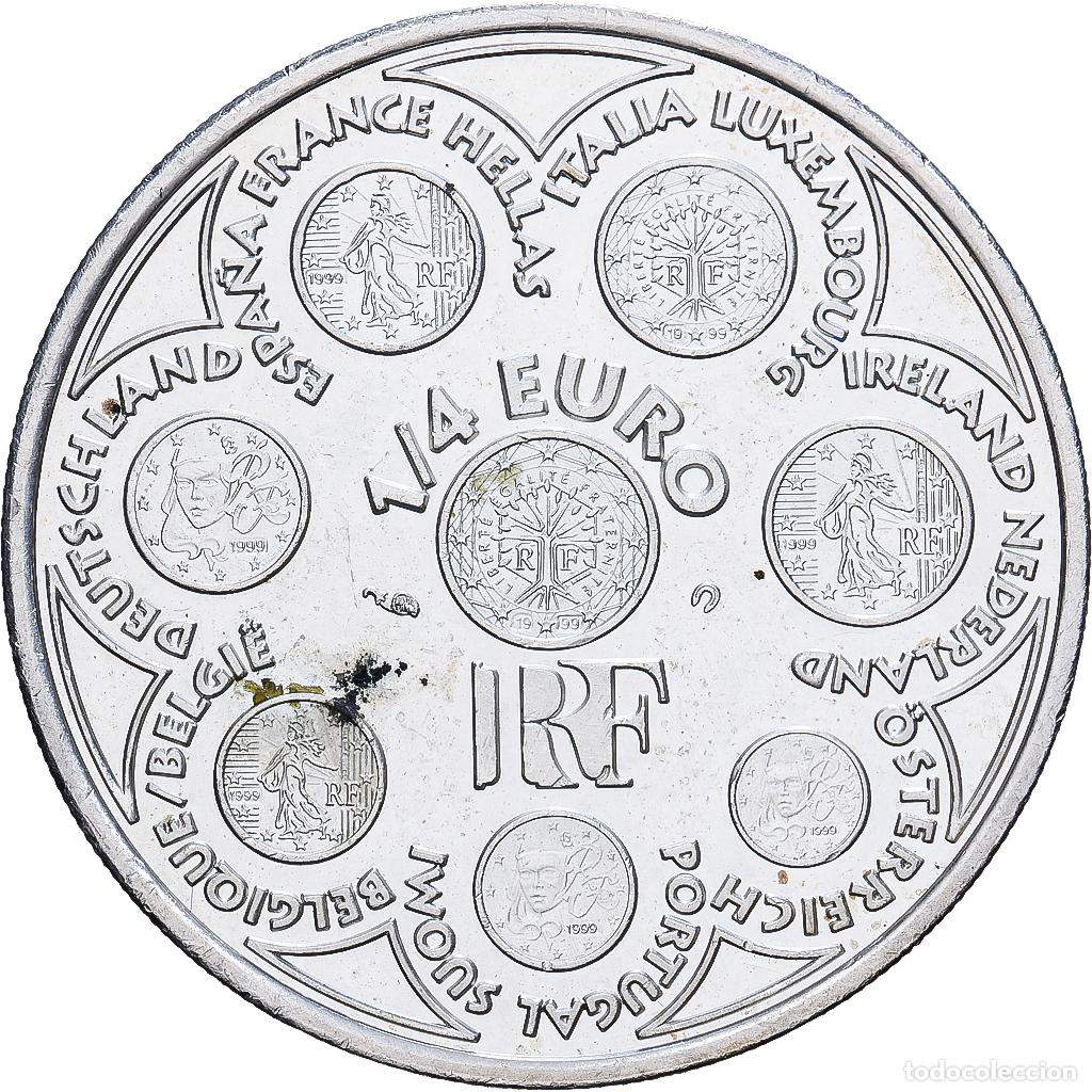 Monedas antiguas de Europa: [#1546070] Francia, 1/4 Euro, Introduction de l'euro, 2002, MDP, Plata, SC, Gadoury:C10