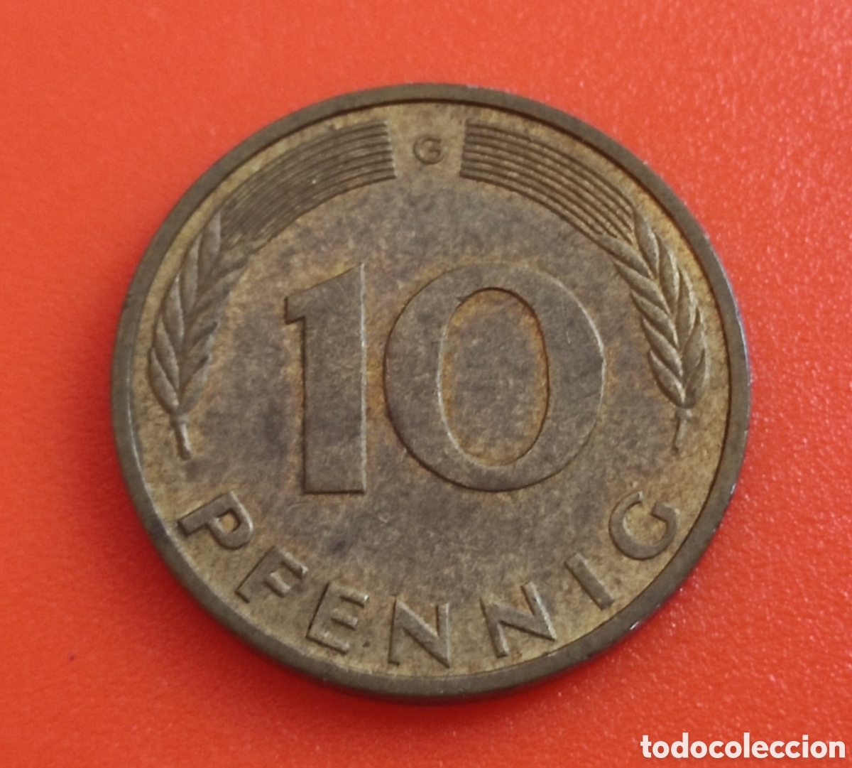 Monedas antiguas de Europa: ALEMANIA 10 PFENNIG 1995 G