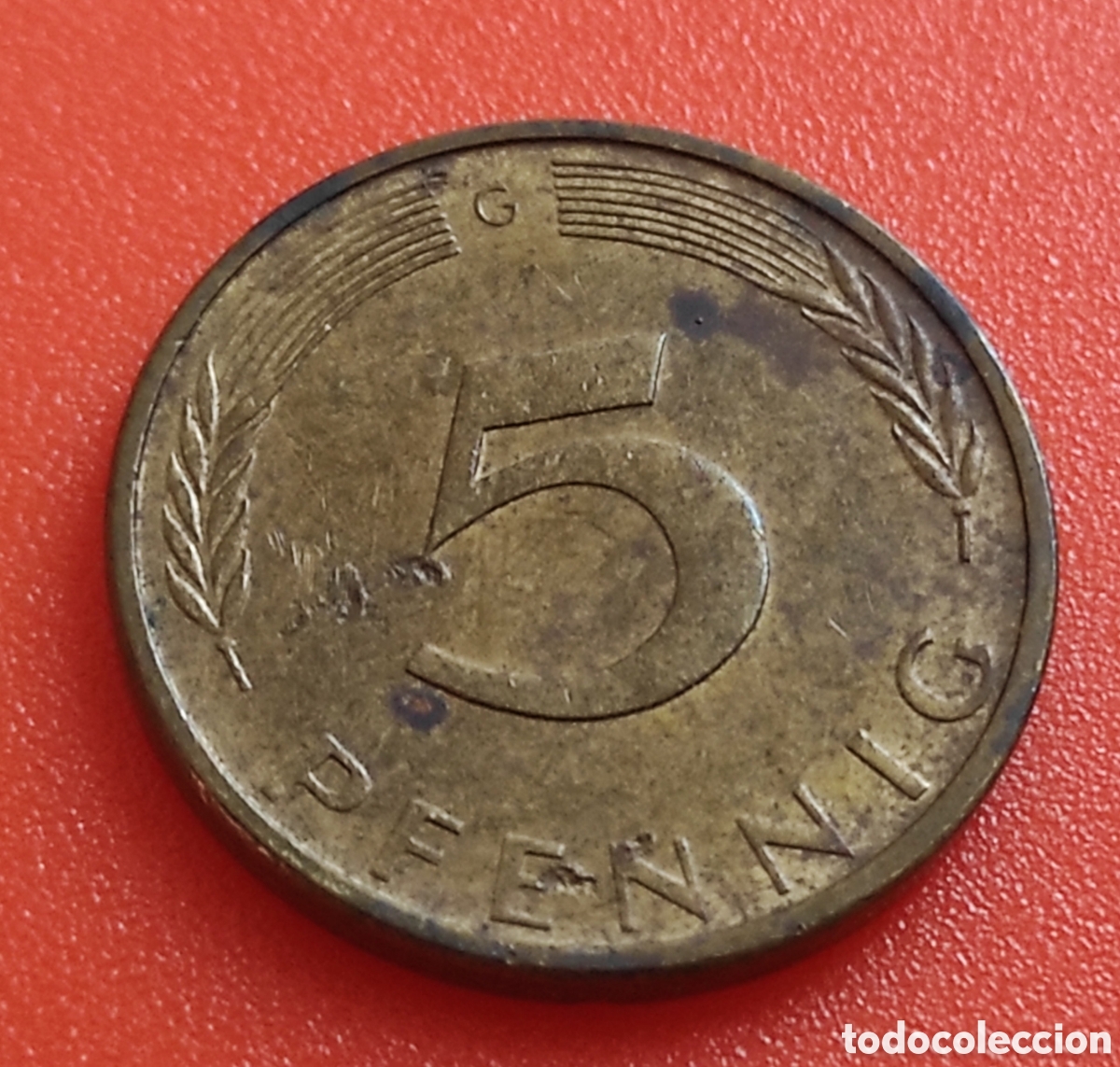 Monedas antiguas de Europa: ALEMANIA 5 PFENNIG 1971 G