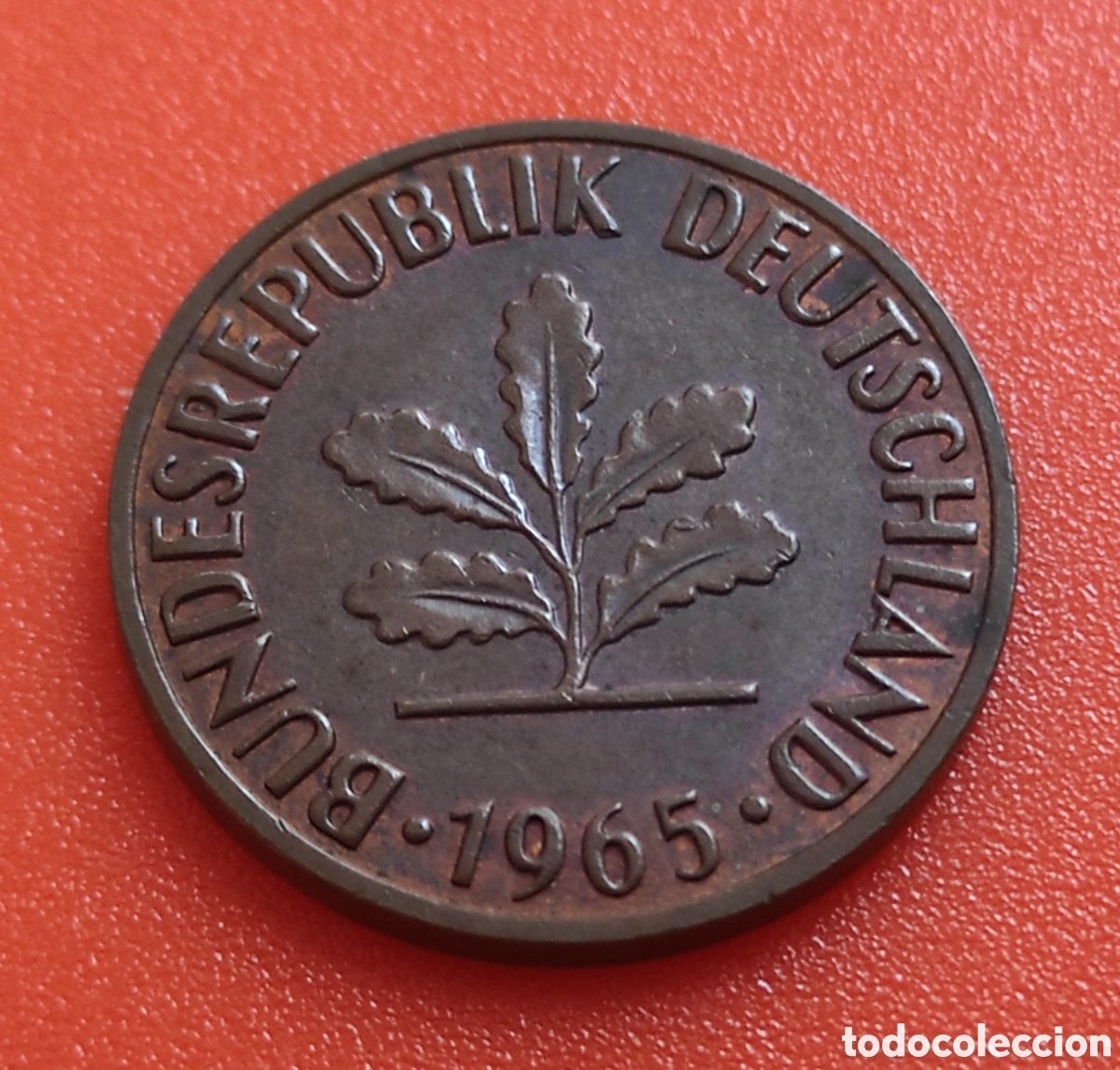 Monedas antiguas de Europa: ALEMANIA 2 PFENNIG 1965 F