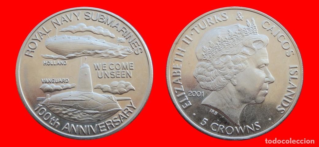 Monedas antiguas de Europa: 5 CORONAS 2001 SIN CIRCULAR ISLAS TURCAS Y CAICOS-9367SC