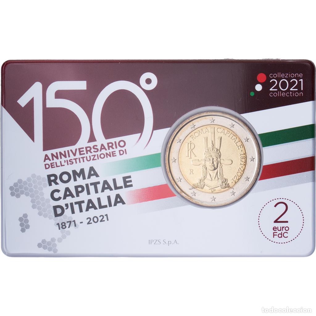 Monedas antiguas de Europa: [#1546094] Italia, 2 Euro, Rome capital of Italy, FDC, 2021, Rome, Bimet&aacute;lico, FDC, KM:452