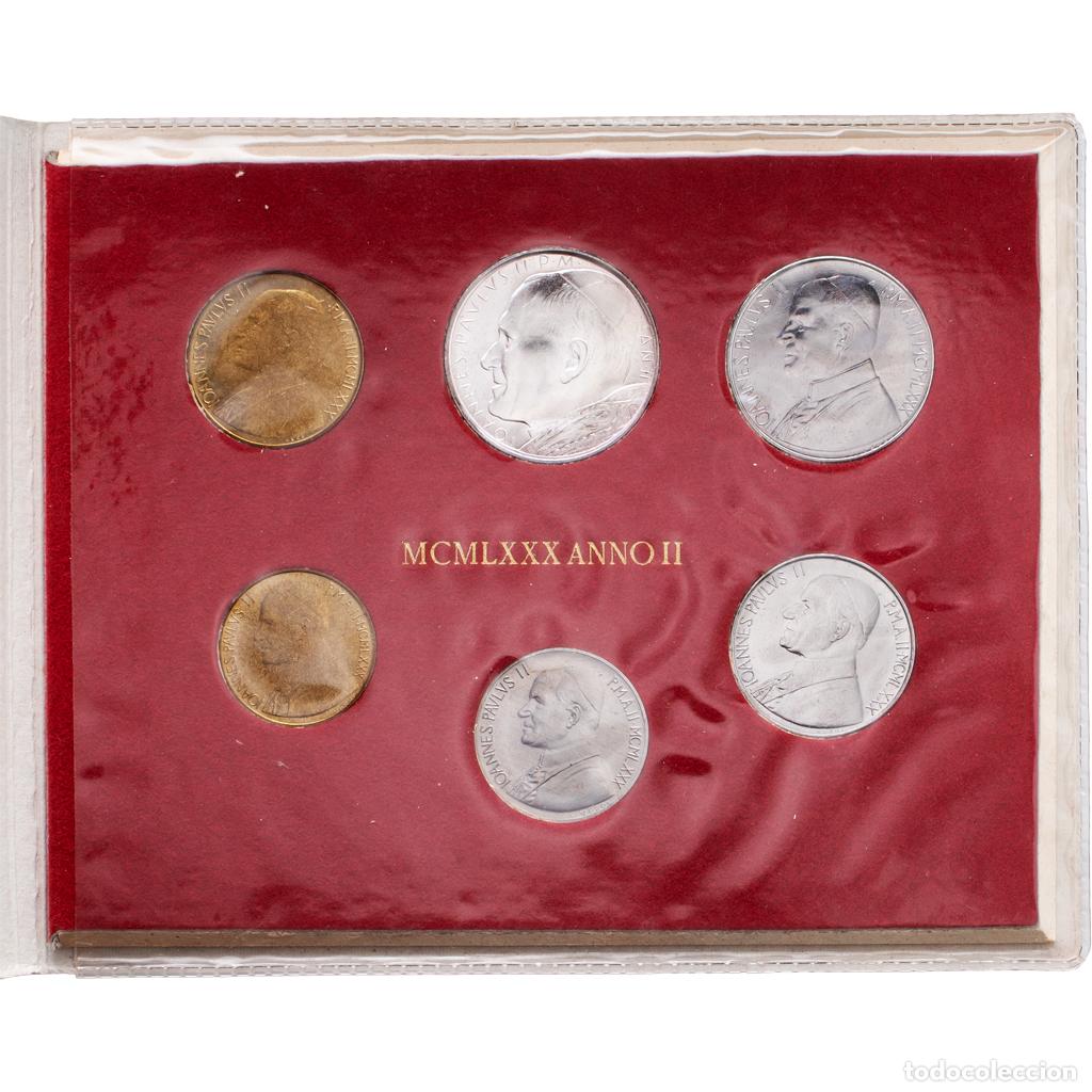 Monedas antiguas de Europa: [#1546110] CIUDAD DEL VATICANO, John Paul II, 10 Lire to 500 Lire, 1980, Rome, Sin