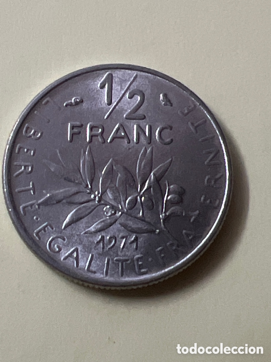 Monedas antiguas de Europa: C710. Francia,1971. 1/2 Franco.