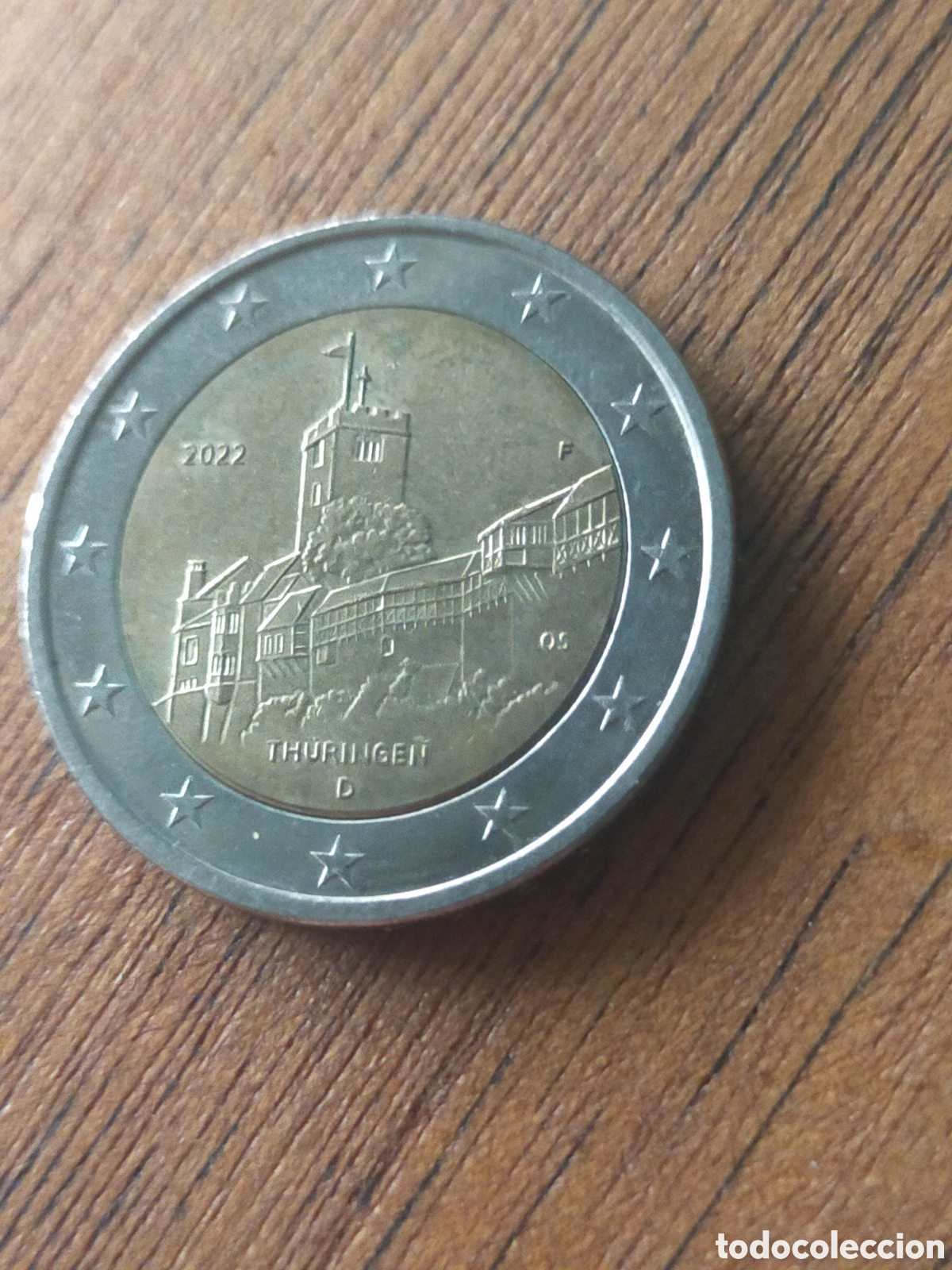 Monedas antiguas de Europa: 2 euros de Alemania del a&ntilde;o 2022, dedicada al estado federado de Turingia