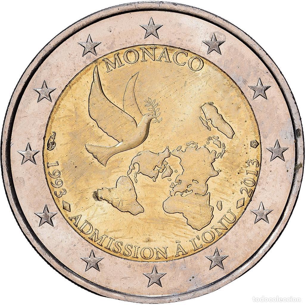 Monedas antiguas de Europa: [#1546202] M&oacute;naco, Albert II, 2 Euro, Admission &agrave; l'ONU, 2013, MDP, Bimet&aacute;lico, SC