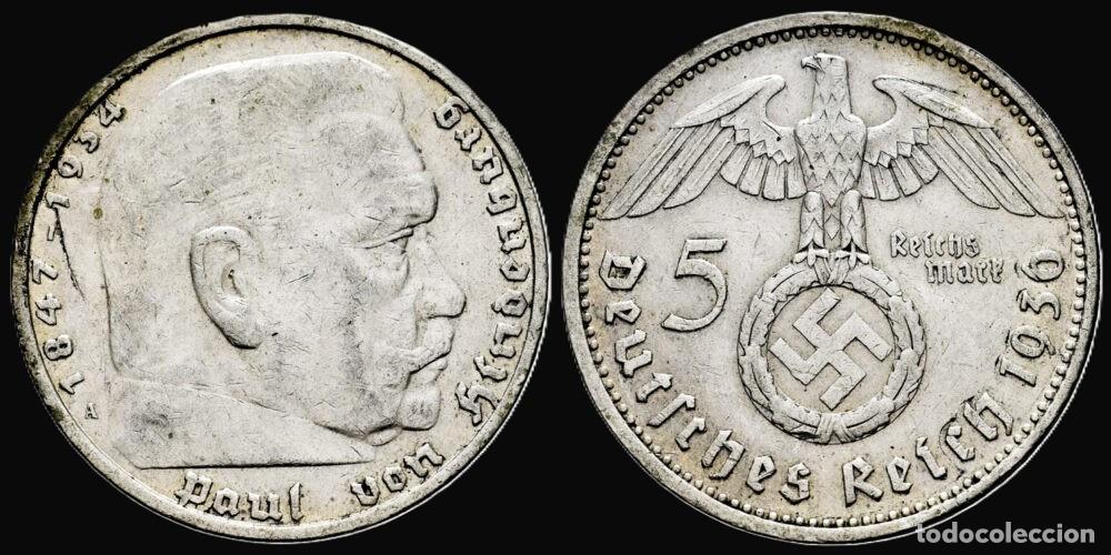 Monedas antiguas de Europa: GERMANY THIRD REICH 5 REICHSMARK 1936 A SILVER