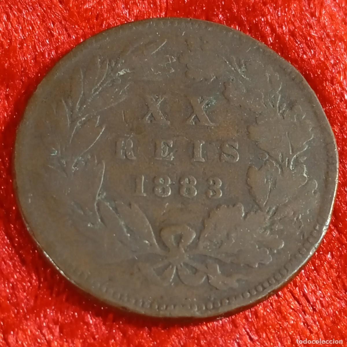 Monedas antiguas de Europa: MONEDA - D. LUIZ I REI DE PORTUGAL - XX REIS - 20 REIS - 1883 - RAR&Iacute;SIMA MONEDA / 94