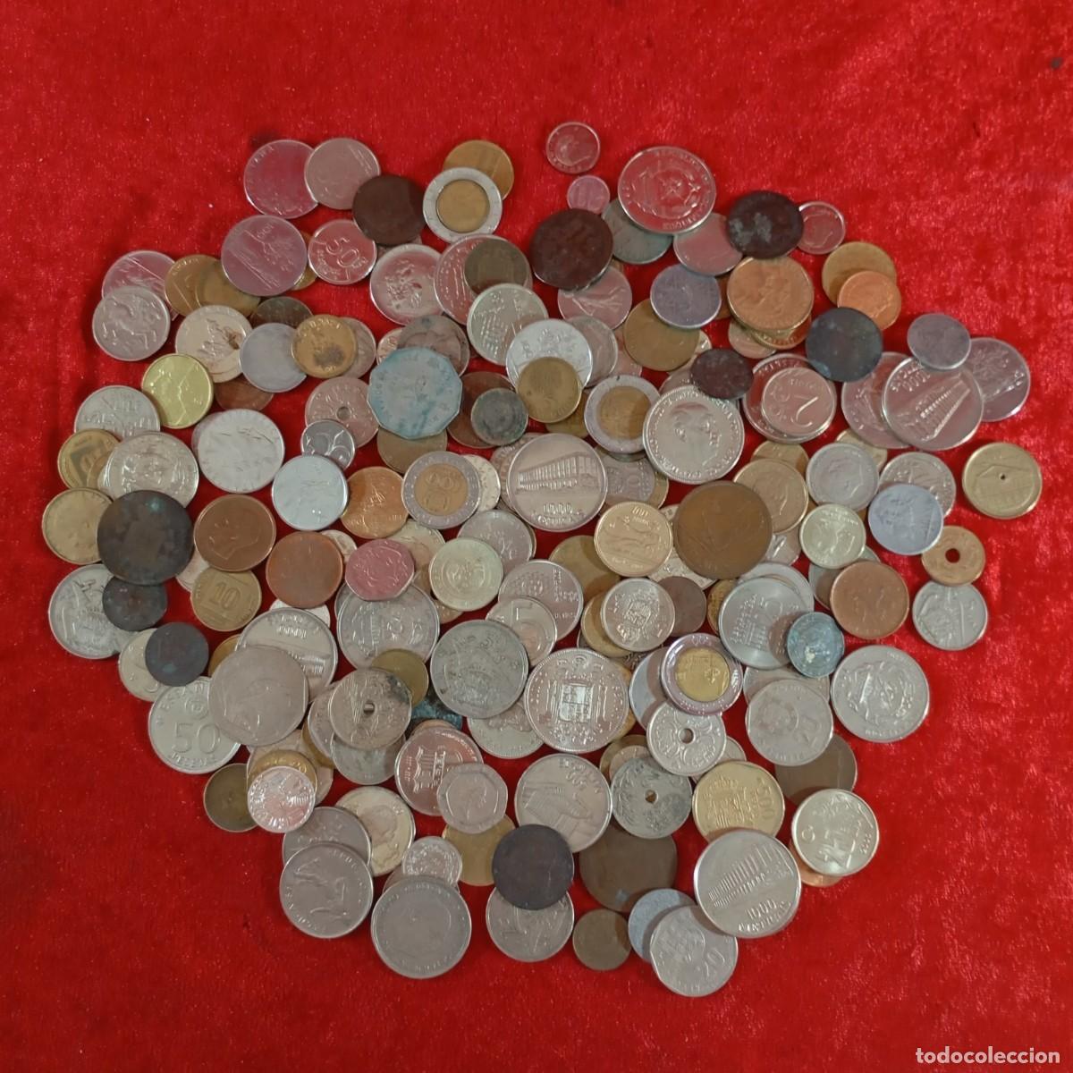 Monedas antiguas de Europa: LOTE DE 1 KILO 200 GRAMOS DE MONEDAS ESPA&Ntilde;OLAS Y INTERNACIONALES - OPORTUNIDAD - COLECCION / 96