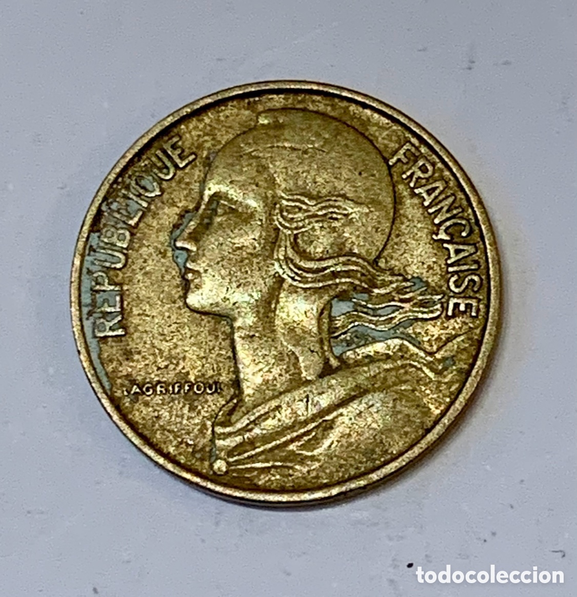 Monedas antiguas de Europa: Moneda. Republique Francaise. 10 Cmes. Lagriffoul. 1967.