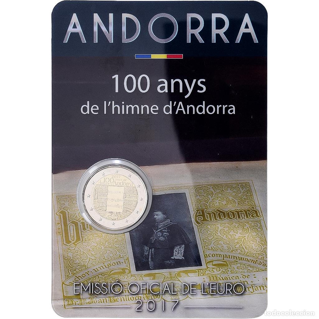 Monedas antiguas de Europa: [#1546245] Andorra, 2 Euro, Anthem of Andorra, 2017, MDP, Bimet&aacute;lico, FDC, KM:533